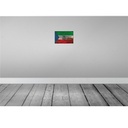 [LA-115797-2030] Blechschild 20x30 cm Äquatorialguinea Rost Flagge Fahne Wappen Bild 2