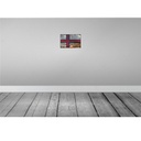 [LA-115802-H] Holzschild 20x30 cm Färöer Faroe Islands Rost Flagge Fahne Wappen Bild 2