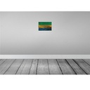 [LA-115807-2030] Blechschild 20x30 cm Gabun Gabon Rost Flagge Fahne Wappen Bild 2