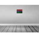 [LA-115808-H] Holzschild 20x30 cm Gambia the Rost Flagge Fahne Wappen Bild 2