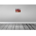 [LA-115809-2030] Blechschild 20x30 cm Georgien Georgia Rost Flagge Fahne Wappen Bild 2