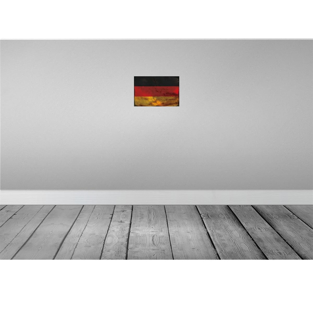 [LA-115810-H] Holzschild 20x30 cm Deutschland Germany Rost Flagge Fahne Wappen Bild 2