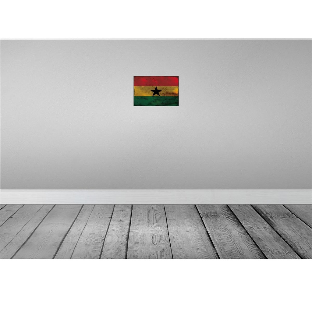 [LA-115811-2030] Blechschild 20x30 cm Ghana Rost Flagge Fahne Wappen Bild 2