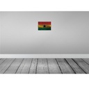 [LA-115811-H] Holzschild 20x30 cm Ghana Rost Flagge Fahne Wappen Bild 2