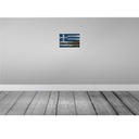 [LA-115813-H] Holzschild 20x30 cm Griechenland GreeceRost Flagge Fahne Wappen Bild 2