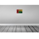[LA-115820-2030] Blechschild 20x30 cm Guinea-Bissau Guinea Rost Flagge Fahne Wappen Bild 2
