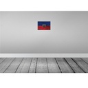 [LA-115822-H] Holzschild 20x30 cm Haiti Rost Flagge Fahne Wappen Bild 2