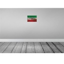 [LA-115831-2030] Blechschild 20x30 cm Iran Rost Flagge Fahne Wappen Bild 2