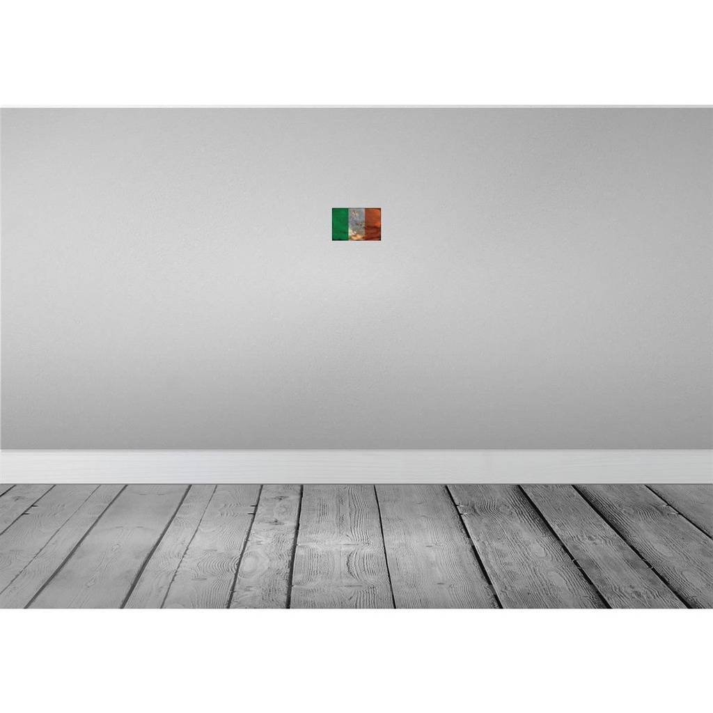 [LA-115832-1812] Blechschild 12x18 cm Irland Ireland Rost Flagge Fahne Wappen Bild 2