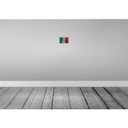 [LA-115835-1812-H] Holzschild 12x18 cm Italien Italy Rost Flagge Fahne Wappen Bild 2
