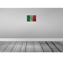 [LA-115835-H] Holzschild 20x30 cm Italien Italy Rost Flagge Fahne Wappen Bild 2