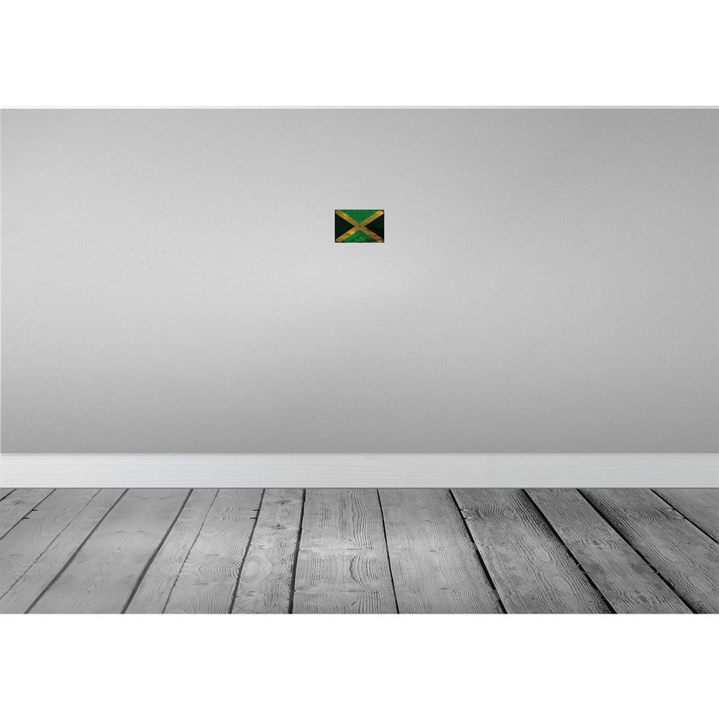 [LA-115836-1812-H] Holzschild 12x18 cm Jamaika Jamaica Rost Flagge Fahne Wappen Bild 2