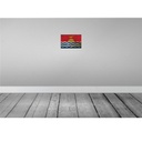 [LA-115841-2030] Blechschild 20x30 cm Kiribati Rost Flagge Fahne Wappen Bild 2