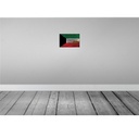 [LA-115843-H] Holzschild 20x30 cm Kuwait Rost Flagge Fahne Wappen Bild 2
