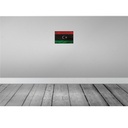 [LA-115850-H] Holzschild 20x30 cm Libyen Libya Rost Flagge Fahne Wappen Bild 2