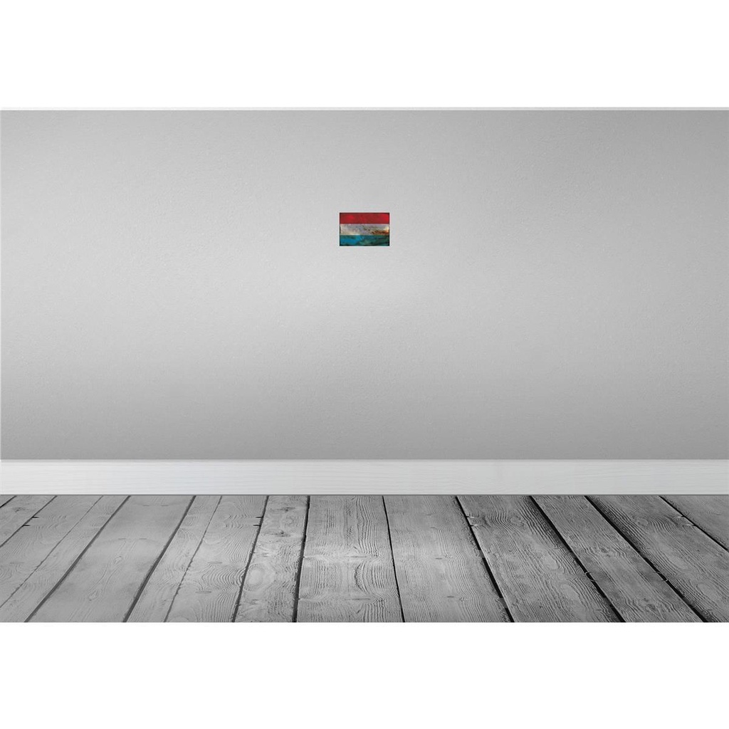 [LA-115853-1812-H] Holzschild 12x18 cm Luxemburg Luxembourg Rost Flagge Fahne Wappen Bild 2