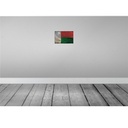 [LA-115856-H] Holzschild 20x30 cm Madagaskar Madagascar Rost Flagge Fahne Wappen Bild 2