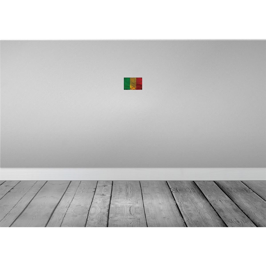 [LA-115860-1812-H] Holzschild 12x18 cm Mali Rost Flagge Fahne Wappen Bild 2