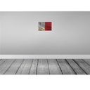 [LA-115861-H] Holzschild 20x30 cm Malta Rost Flagge Fahne Wappen Bild 2