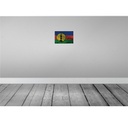 [LA-115878-H] Holzschild 20x30 cm Neukaledonien Rost Flagge Fahne Wappen Bild 2