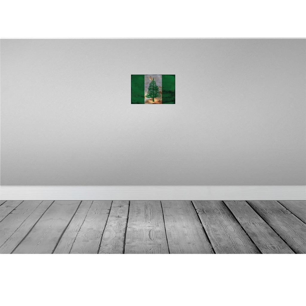 [LA-115884-2030] Blechschild 20x30 cm Norfolkinsel Rost Flagge Fahne Wappen Bild 2