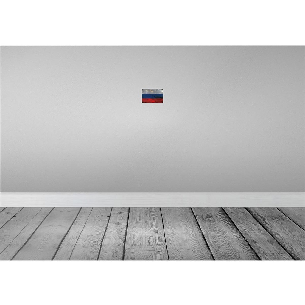[LA-115902-1812-H] Holzschild 12x18 cm Russland Russia Rost Flagge Fahne Wappen Bild 2