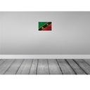 [LA-115904-H] Holzschild 20x30 cm St. Kitts und Nevis Rost Flagge Fahne Wappen Bild 2
