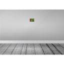 [LA-115909-1812-H] Holzschild 12x18 cm São Tomé und Príncipe Rost Flagge Fahne Wappen Bild 2