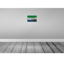[LA-115916-2030] Blechschild 20x30 cm Sierra Leone Rost Flagge Fahne Wappen Bild 2