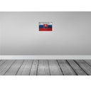[LA-115918-H] Holzschild 20x30 cm Slowakei Slovakia Rost Flagge Fahne Wappen Bild 2