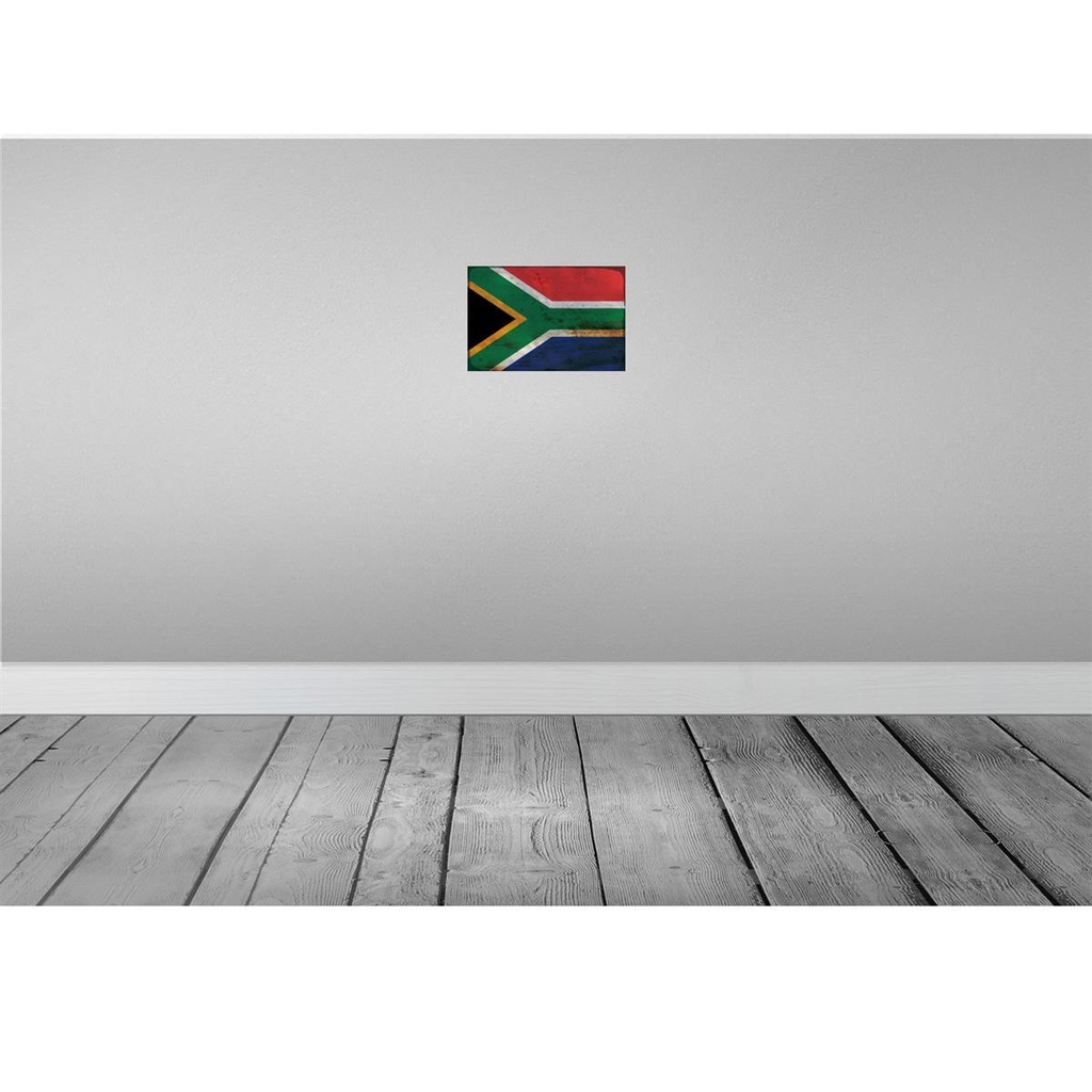 [LA-115922-2030] Blechschild 20x30 cm Südafrika South Africa Rost Flagge Fahne Wappen Bild 2