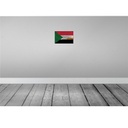 [LA-115926-H] Holzschild 20x30 cm Sudan Rost Flagge Fahne Wappen Bild 2