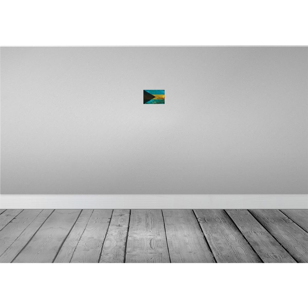 [LA-115936-1812] Blechschild 12x18 cm Bahama Bahamas Rost Flagge Fahne Wappen Bild 2