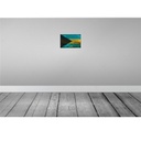 [LA-115936-H] Holzschild 20x30 cm Bahama Bahamas Rost Flagge Fahne Wappen Bild 2