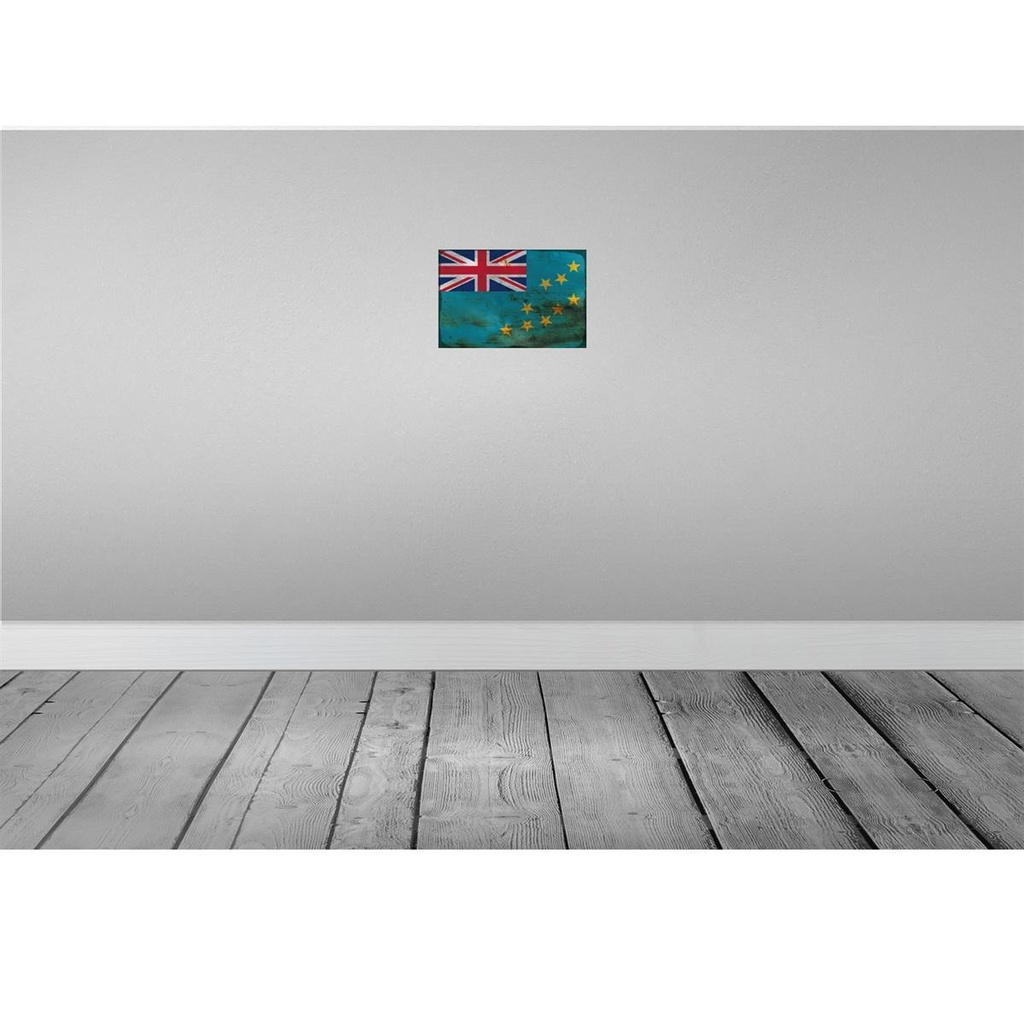 [LA-115945-2030] Blechschild 20x30 cm Tuvalu Rost Flagge Fahne Wappen Bild 2