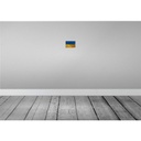 [LA-115947-1812] Blechschild 12x18 cm Ukraine Rost Flagge Fahne Wappen Bild 2