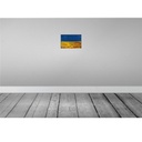 [LA-115947-H] Holzschild 20x30 cm Ukraine Rost Flagge Fahne Wappen Bild 2