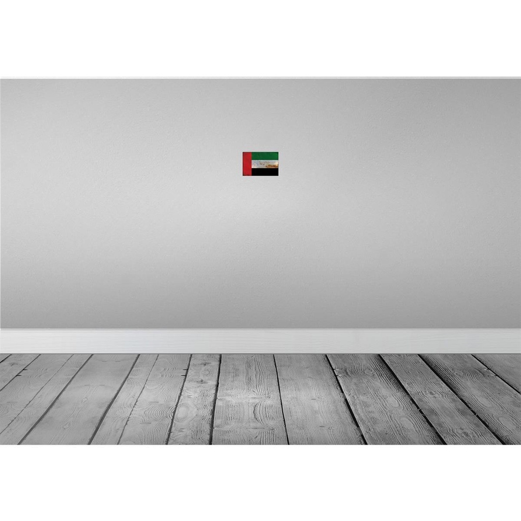 [LA-115948-1812] Blechschild 12x18 cm Arabische Emirate Rost Flagge Fahne Wappen Bild 2
