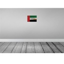[LA-115948-H] Holzschild 20x30 cm Arabische Emirate Rost Flagge Fahne Wappen Bild 2