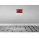 [LA-115958-2030] Blechschild 20x30 cm Wallis und Futuna Rost Flagge Fahne Wappen Bild 2