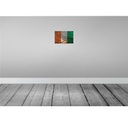 [LA-115960-2030] Blechschild 20x30 cm Elfenbeinküste Ivory Coast Rost Abenteuer Reisen Flagge Fahne Wappen Bild 2