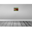 [LA-115962-H] Holzschild 20x30 cm Simbabwe Zimbabwe Rost Flagge Fahne Wappen Bild 2