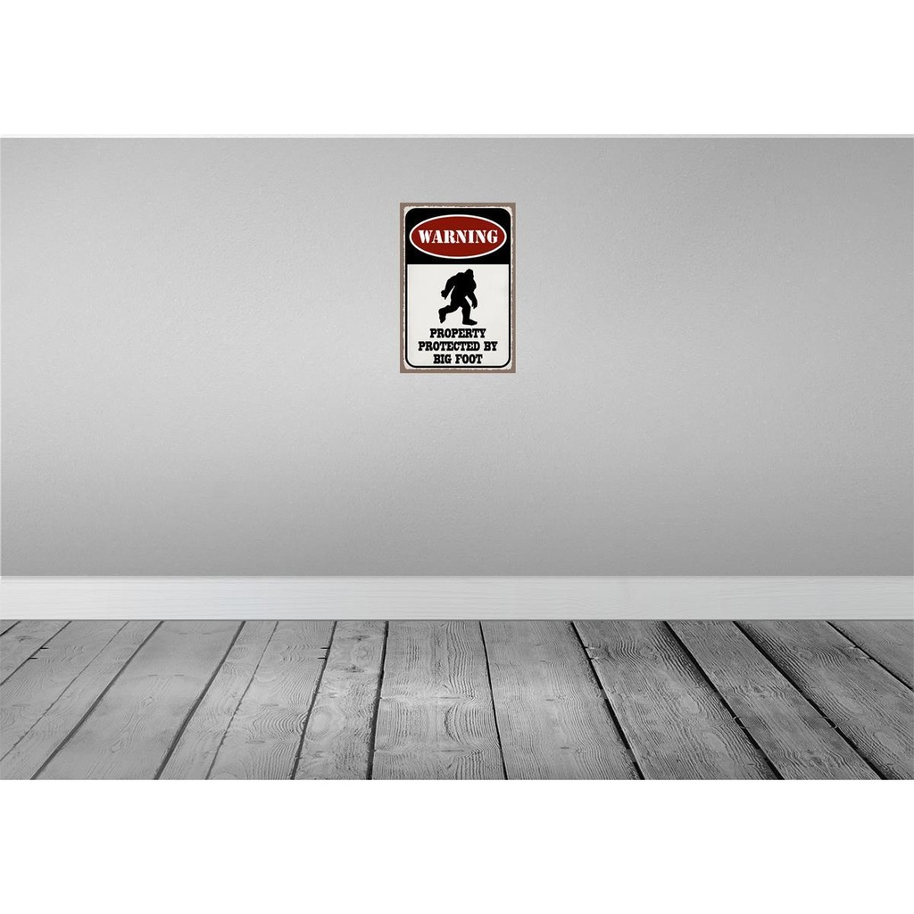 [LA-115963-2030] Blechschild 30x20 cm Warning property protected by Warnschild Hinweisschild Sicherheit Vorsicht Bild 2