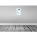 [LA-115994-2030] Blechschild 30x20 cm Pool Rules No glass diving Warnschild Hinweisschild Sicherheit Vorsicht Bild 2