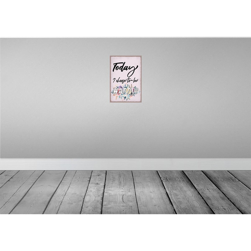 [LA-115999-H] Holzschild 30x20 cm Today i choose to be Happy Dekoration Bild 2