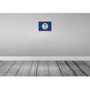 [LA-116019-H] Holzschild 20x30 cm Belize Vintage Flagge Fahne Wappen Bild 2