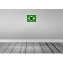 [LA-116026-2030] Blechschild 20x30 cm Brasilien Brazil Vintage Flagge Fahne Wappen Bild 2