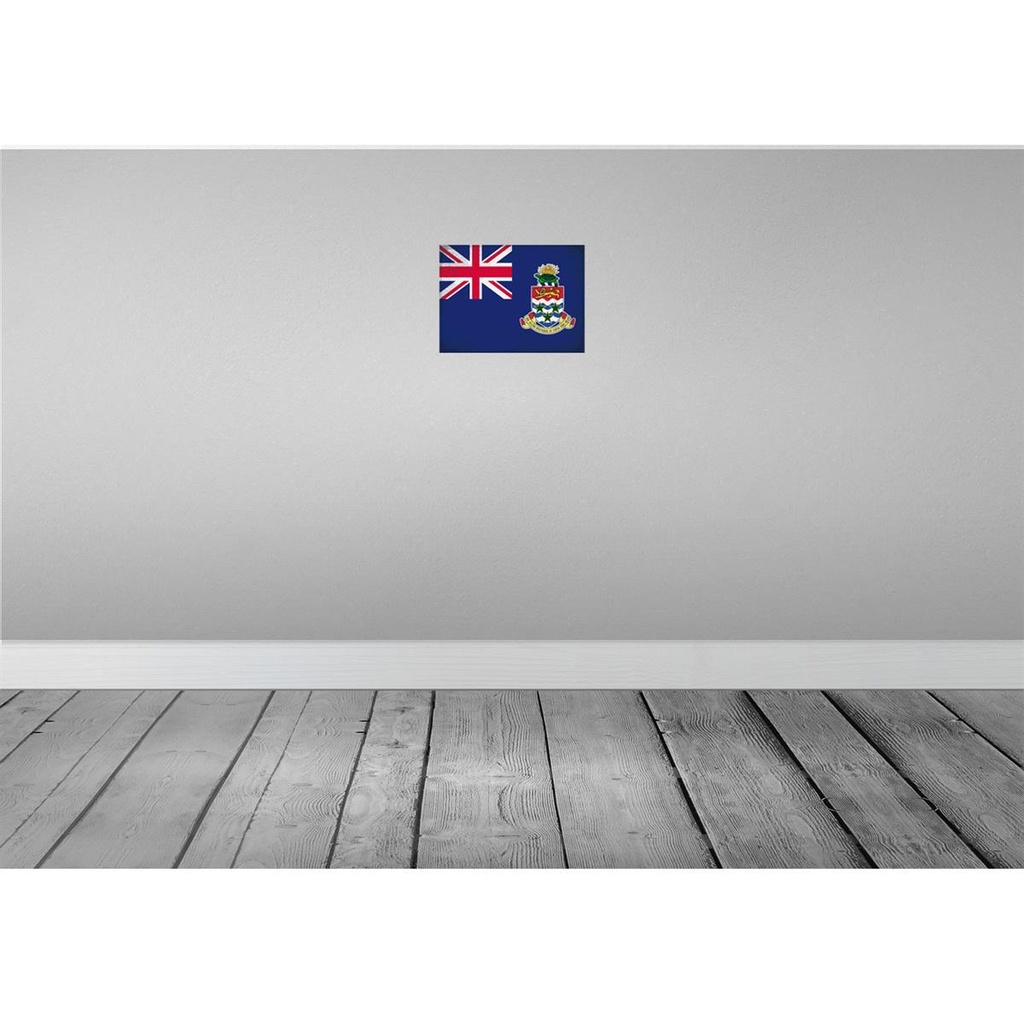 [LA-116036-H] Holzschild 20x30 cm Cayman Islands Vintage Flagge Fahne Wappen Bild 2