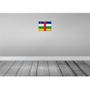 [LA-116037-2030] Blechschild 20x30 cm Zentralafrikanische Republik VI Flagge Fahne Wappen Bild 2