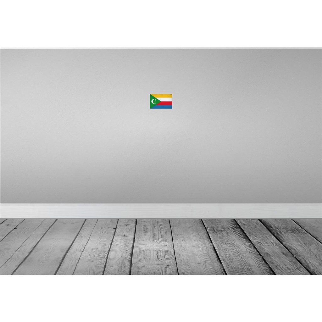 [LA-116044-1812] Blechschild 12x18 cm der Komoren Comoros Vintage Flagge Fahne Wappen Bild 2